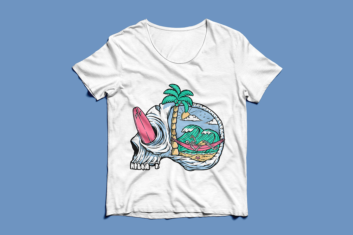 Thinking of relaxing on the beach, a Person Illustration by gunaonedesign (Photo 3 of 4)