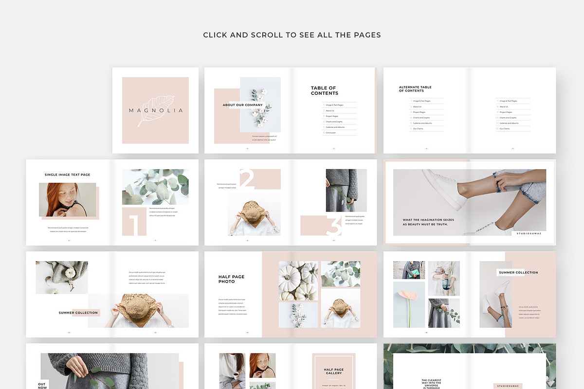 Magnolia Lookbook Template, a Brochure Template by Studio Sumac (Photo 5 of 5)