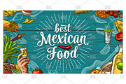 Mexican Food and poster, a Food Illustration by MoreVector (Thumbnail 6 of 7)