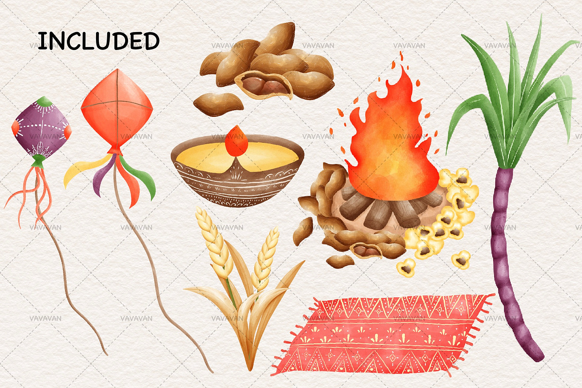 Lohri PNG Clipart, a Seasonal Illustration by Vavavan Artwork (Photo 5 of 5)