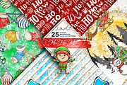 Ho-Ho-Ho christmas seamless patterns, a Pattern Graphic by JuliaStarArt-FantasyHome (Thumbnail 2 of 12)