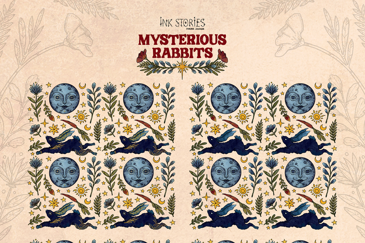 Mysterious Rabbits, an Animal Illustration by Ink Stories (Photo 8 of 29)