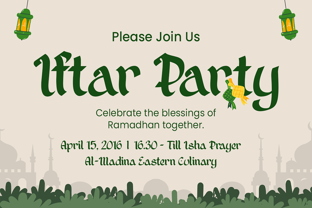 Selamat Raya– Arabic Decorative Font, a Font by Pekotype (Photo 8 of 15)