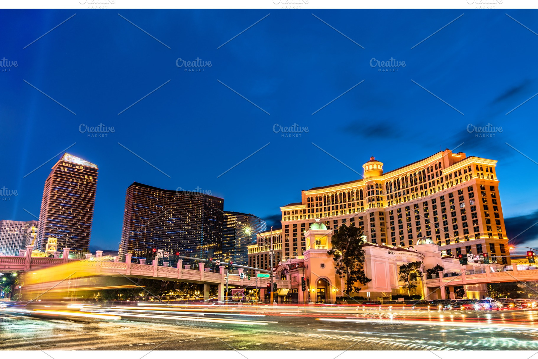 Intersection of the Las Vegas Strip, an Architecture Photo by Leonid Andronov