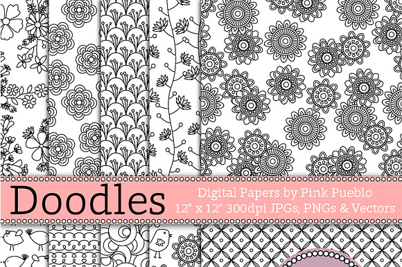 Doodle Papersseamless Backgrounds