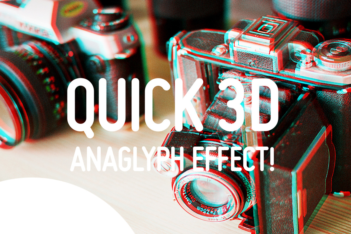Quick 3D Anaglyph Effect, a Layer Style Add-On by Evlogiev Studio (Photo 1 of 4)