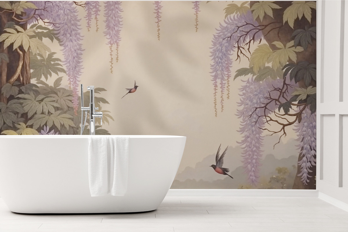Abstract Forest Art Wallpaper Set, an Illustration by fei long (Photo 3 of 10)