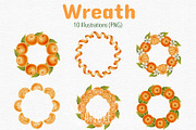 Tangerines — Watercolor Illustration, a Food Illustration by Andre_Eva (Thumbnail 6 of 11)