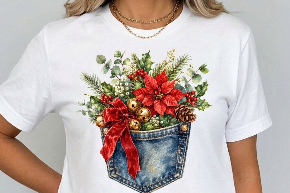 Christmas Denim Pocket Clipart, a Seasonal Illustration by Tanya Kart (Photo 5 of 9)