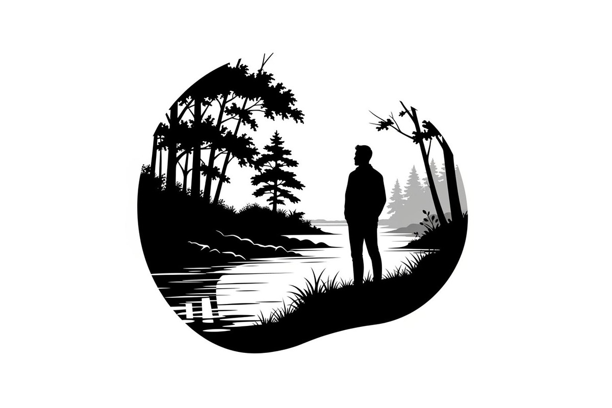 Nature Landscape Silhouette Vector B, an Illustration by Designer_Momina (Photo 10 of 51)