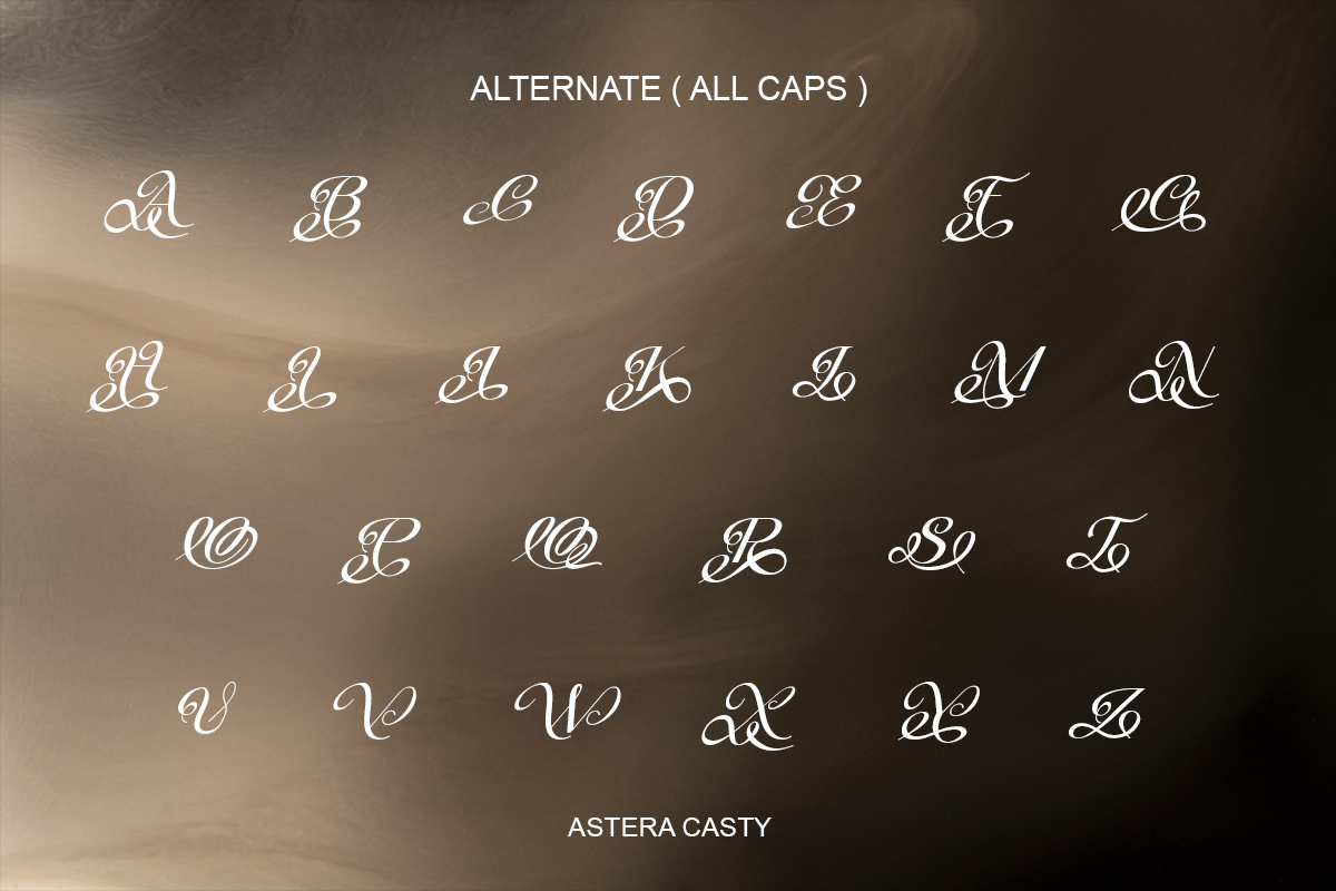 Astera Casty - Luxury Script Font, a Serif Font by RagamKata (Photo 9 of 10)