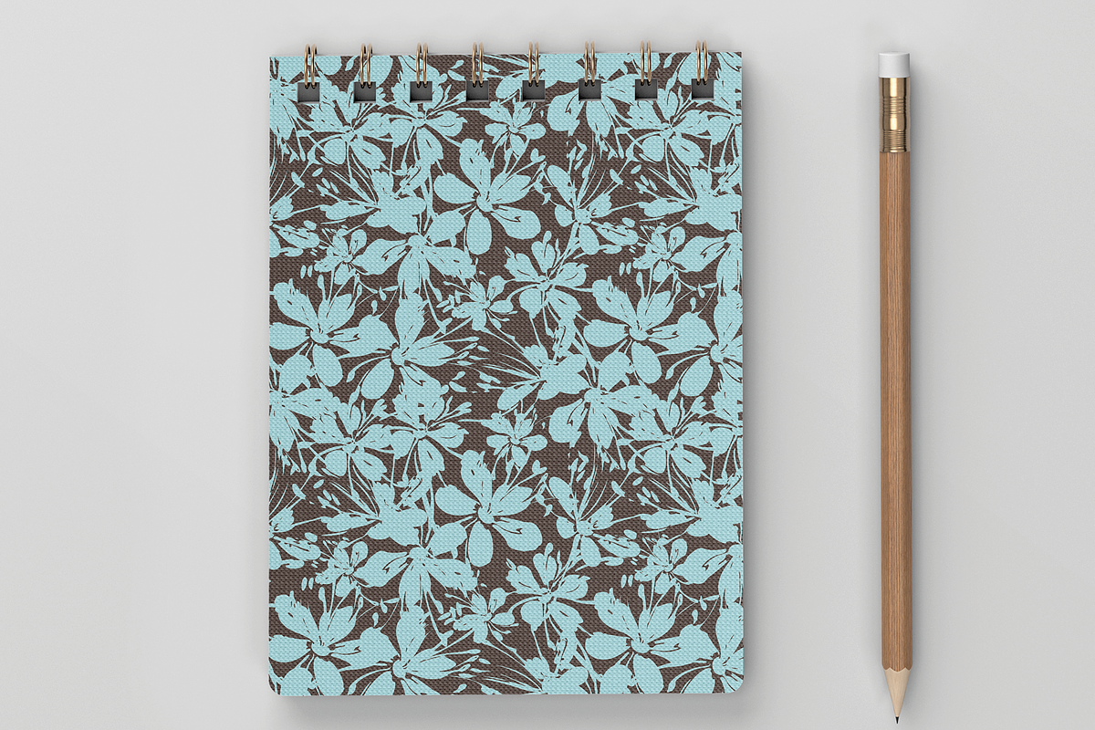 Blue Flower Seamless Pattern, a Pattern Graphic by Bonfloret Studio (Photo 2 of 3)