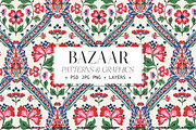 Bazaar Floral Damask Elegant Pattern, a Pattern Graphic by likorbut (Thumbnail 1 of 12)