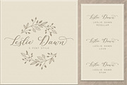 Leslie Dawn, a Script Font by Graphix Line Studio (Thumbnail 8 of 10)