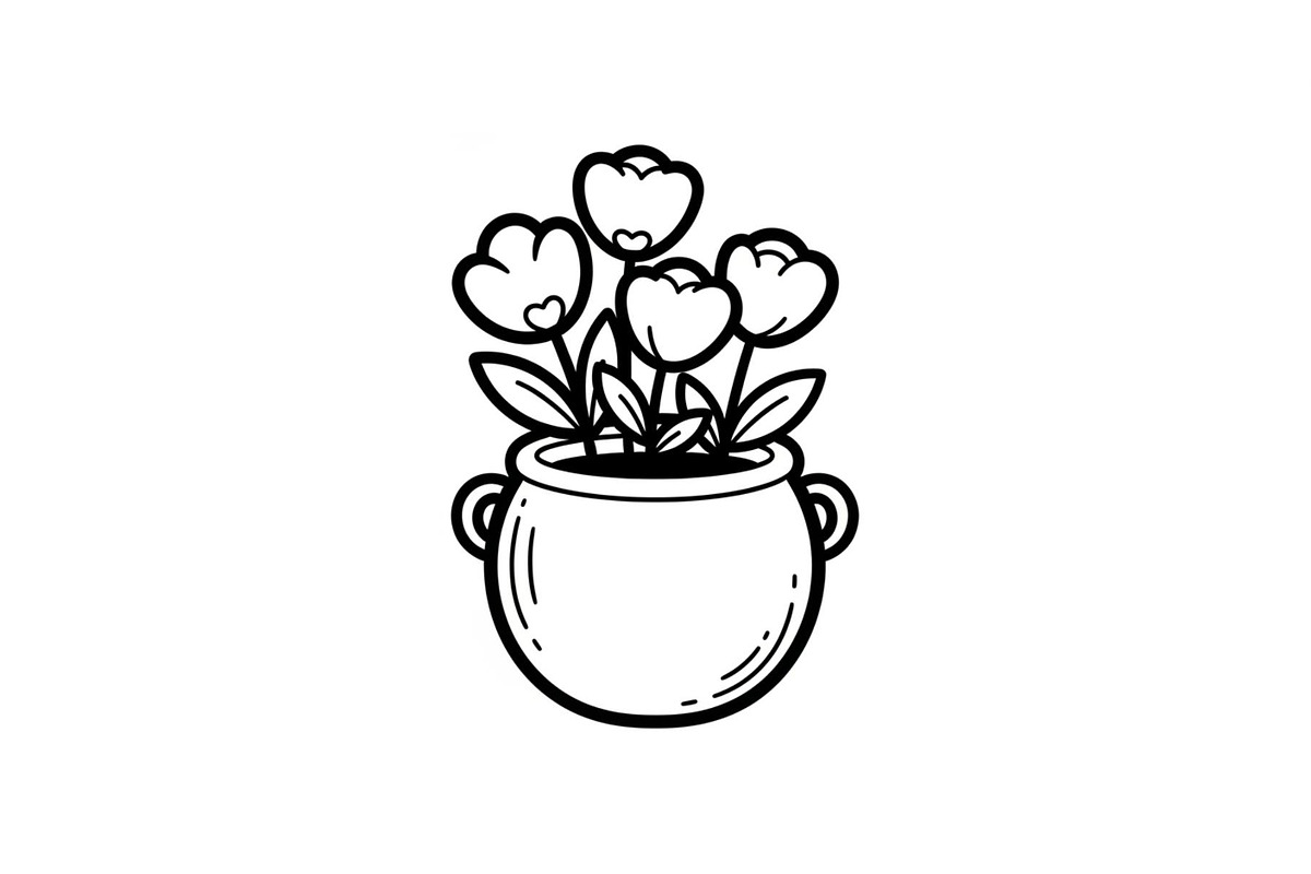 Flower Pot Silhouette Vector Bundle, an Illustration by jahid234 (Photo 44 of 49)