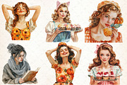 Vintage Halloween Clipart, an Illustration by Libby Wishes (Thumbnail 5 of 9)