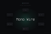Mono Wire - Minimal Monospace Type, a Sans Serif Font by HipFonts (Thumbnail 5 of 26)