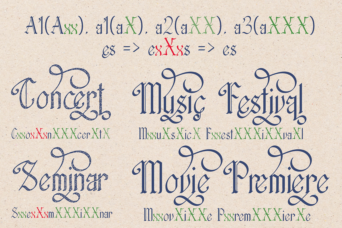 Palyrin – Blackletter Font Family, a Blackletter Font by NDNL Studio (Photo 11 of 14)
