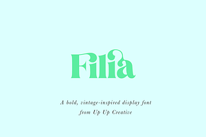 Filia Display Font