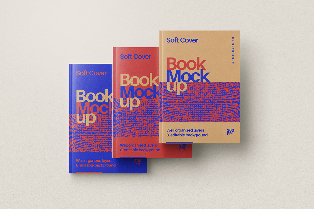 Book Cover Mockup Set, a Books & Magazine Mockup by mockupatelier (Photo 3 of 9)