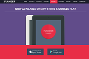 FLANDER flat responsive landing page, a Landing Page Template by Bootstraptor (Thumbnail 5 of 5)