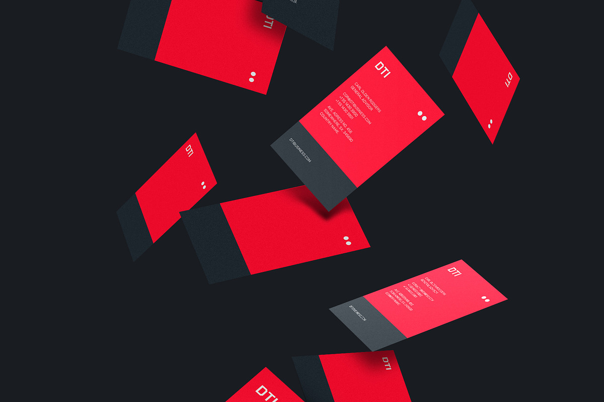 Business cards template: DTI, a Business Card Template by Srg® (Photo 4 of 4)