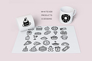 Food Alphabet - Dingbat Font, a Symbol Font by WADLEN (Thumbnail 6 of 7)