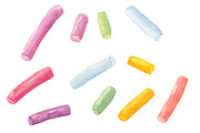 Set of watercolor delicious donuts, a Decorative Illustration by Nataliia Pyzhova (Thumbnail 5 of 7)