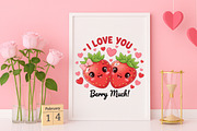 I Love You Berry Much PNG, an Illustration by Canvas Craft (Thumbnail 6 of 7)