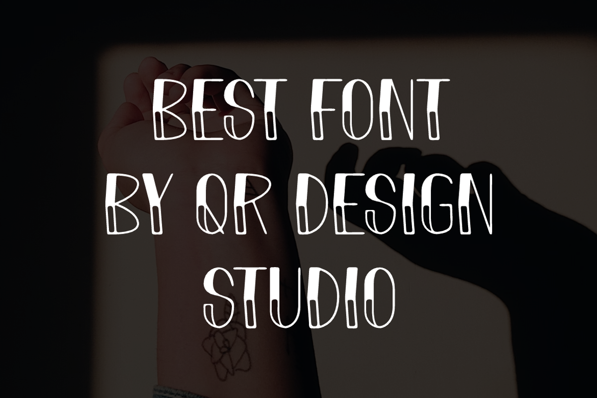 Round Linera - Classic Tattoo Font, a Sans Serif Font by QR Design Studio (Photo 2 of 6)
