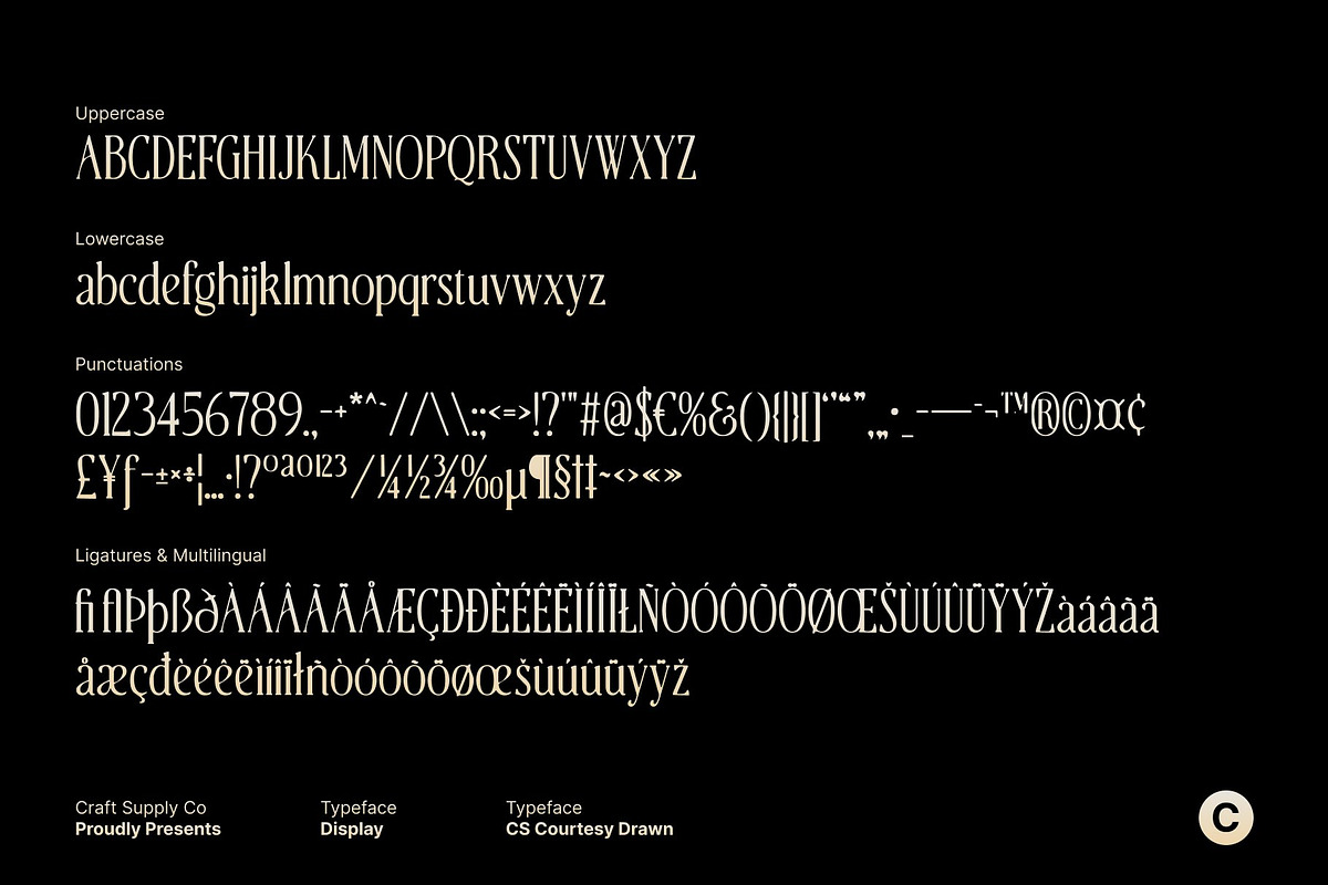 CS Courtesy Drawn, a Serif Font by Craft Supply Co. (Photo 8 of 8)