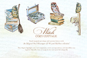 Authentic Cozy Witch Cottage Clipart, a Seasonal Illustration by ArtCreationsDesign (Thumbnail 20 of 23)