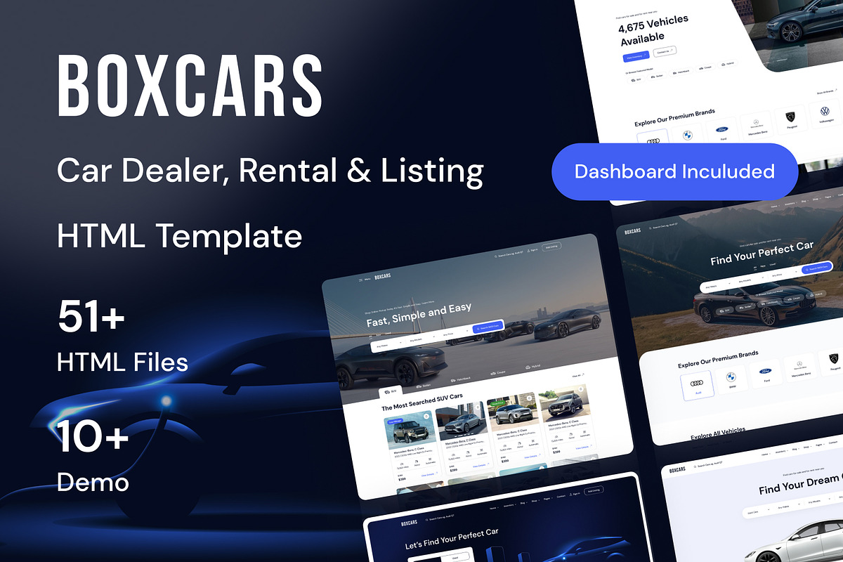 Boxcar — Car Dealer HTML Template, a HTML Template by CreativeLayerss (Photo 1 of 3)