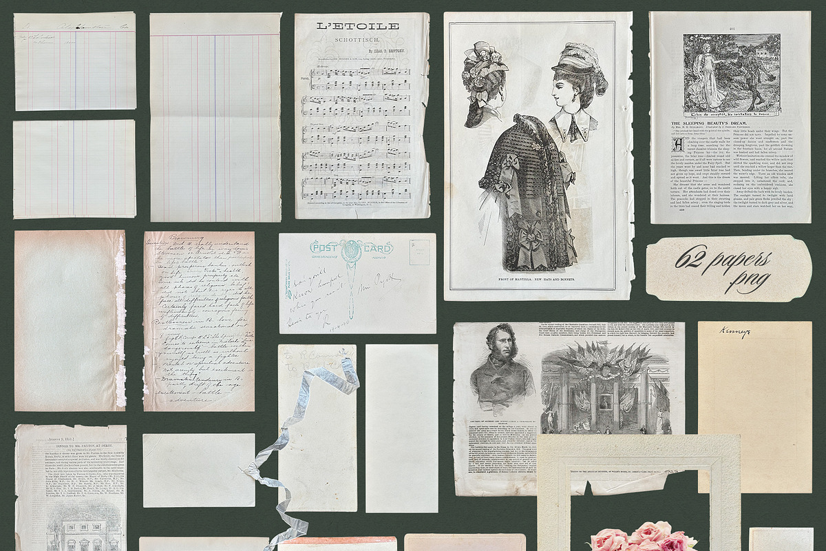 Vintage Books, Letters & Frames, an Object Graphic by alonahaidash (Photo 11 of 19)