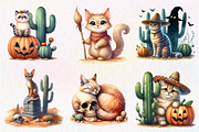 Halloween Desert Cat Clipart, an Illustration by Dream Creation (Thumbnail 5 of 7)