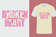 Broken Heart T Shirt Design, a Print Template by Active Designers (Thumbnail 2 of 6)