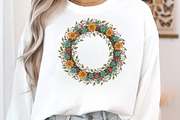 Floral Wreath PNG, an Illustration by Craft Nest (Thumbnail 2 of 6)