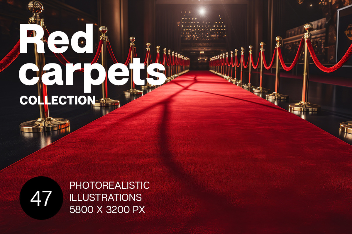 Red Carpets. 47 images, a Decorative Illustration by Handmadefont (Photo 1 of 12)