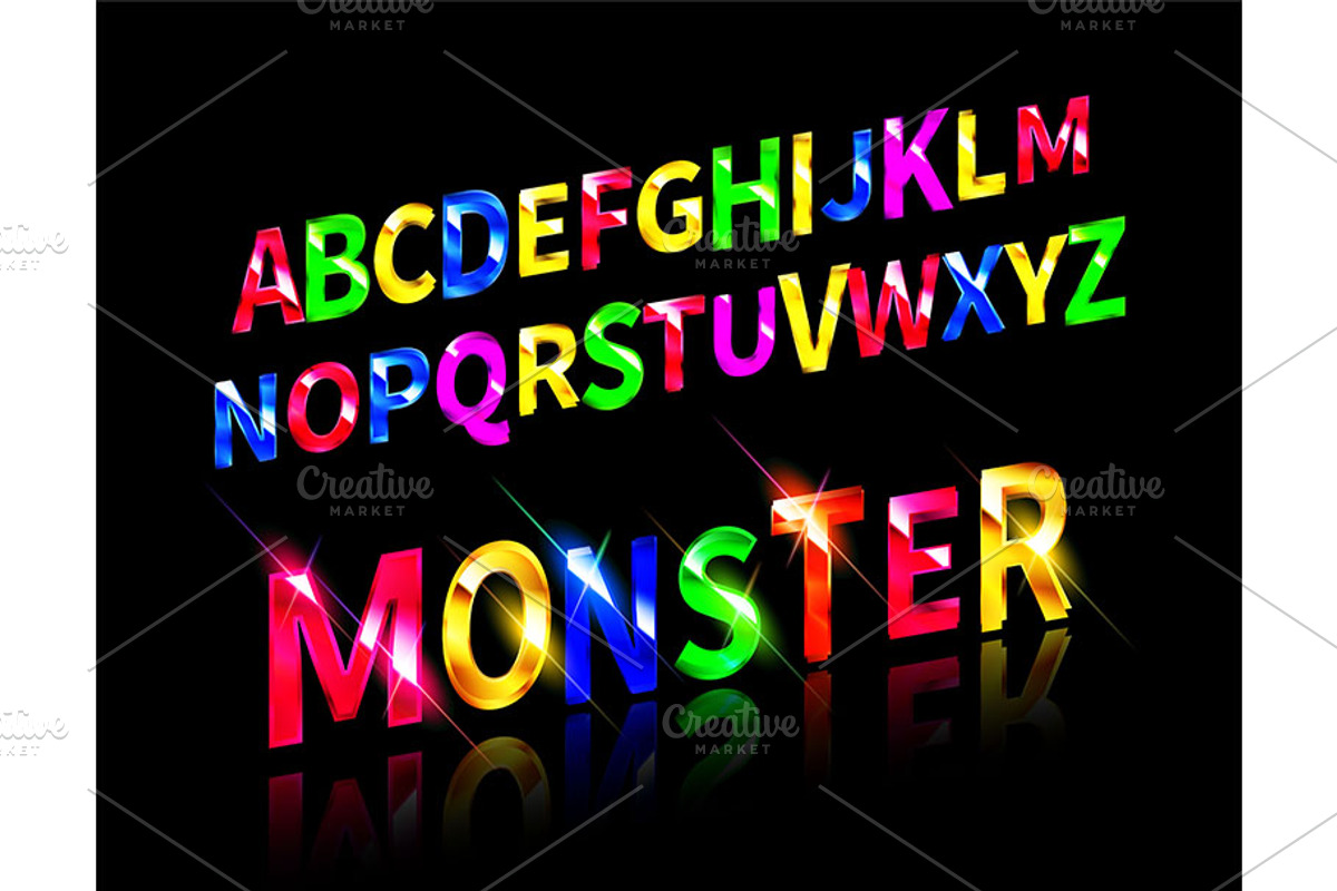 Graffiti Alphabet Monster, a Graphic by Aromeo (Photo 1 of 6)