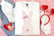 White Lace Bunny Coquette Bow Png, an Illustration by Canvas Craft (Thumbnail 5 of 7)