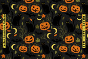 Cute Halloween Seamless Vector, a Pattern Graphic by one-touch (Thumbnail 1 of 10)