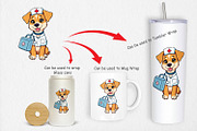 Nurse Dog Clipart, a Graphic by Artnoy (Thumbnail 4 of 5)