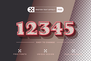 PSD Retro - Editable Text Effect