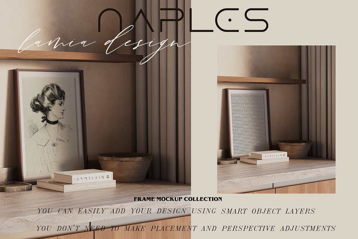 NAPLES Interior & Frame Mock-up, a Household Mockup by LAMIA DESIGN (Photo 10 of 16)