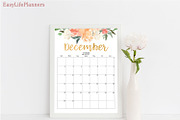 Wall Calendar 2018 2019 Letter Size, a Templates & Theme by EasyLifePlanners (Thumbnail 1 of 10)