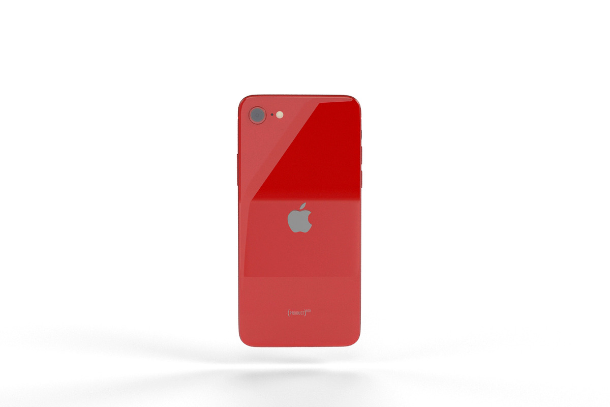 Apple iPhone SE 2020 Product Red, an Object 3D Model by Tedi Permana (Photo 9 of 14)