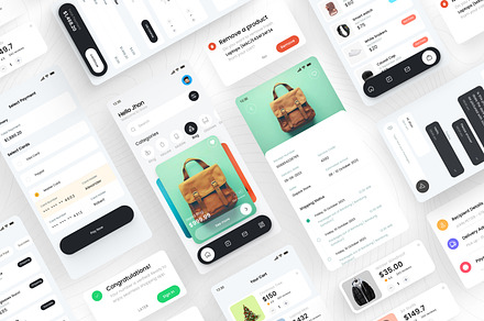 Modern Shopping Ecommerce App UI Kit