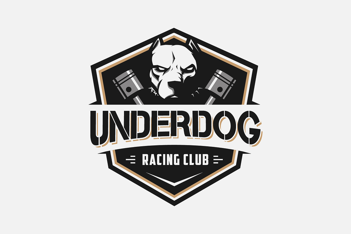 Strong Pitbul Dog Racing Logo, a Branding & Logo Template by zdson