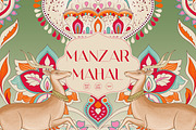 Manzar Mahal Traditional Prints, a Pattern Graphic by LEAFure (Thumbnail 1 of 12)
