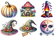 Groovy Halloween Day Clipart, an Illustration by Pixels.Craft (Thumbnail 4 of 7)